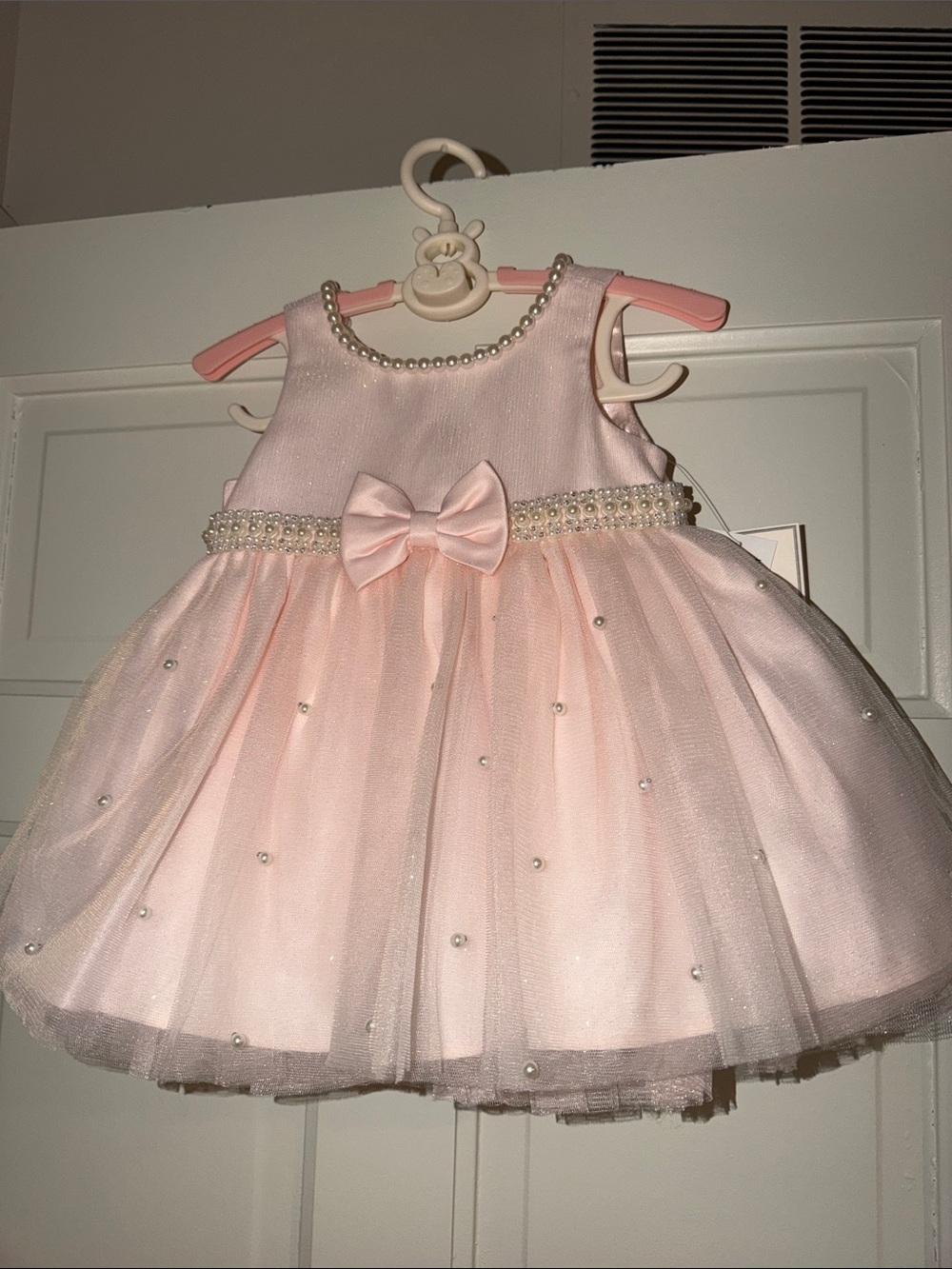 BNWT girls 12mpnths pink gown